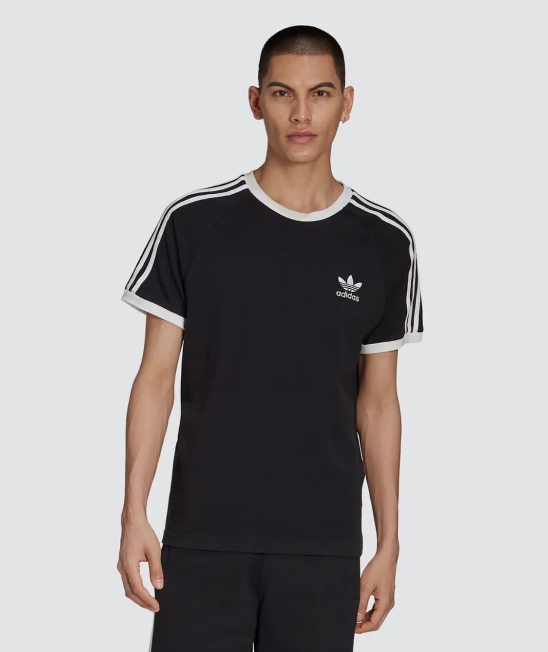 아디다스 스트라이프 링거 반팔 티셔츠 S 상품이미지1