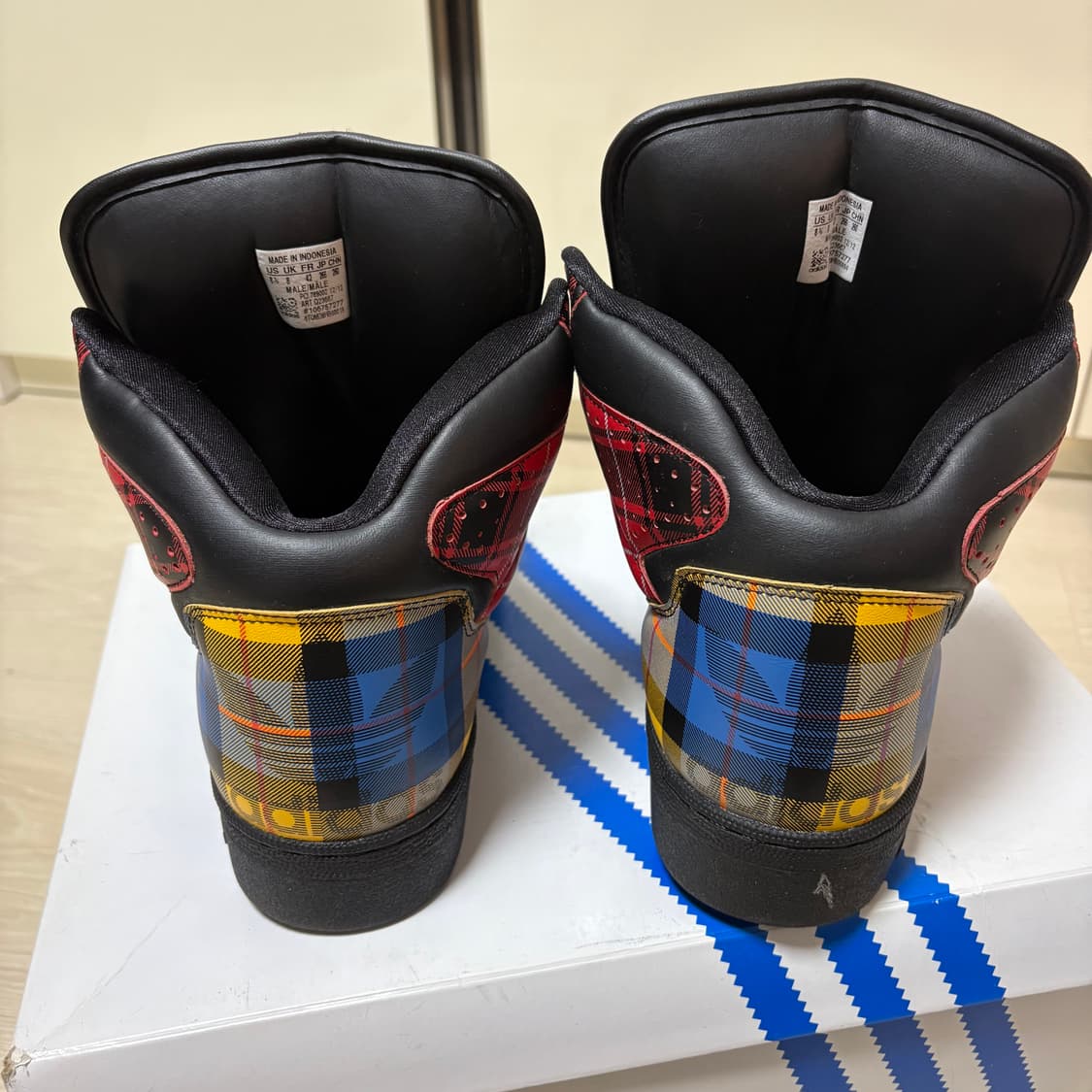 제레미스캇 인스팅스 하이 체크블랙레드 uk8 상품이미지4