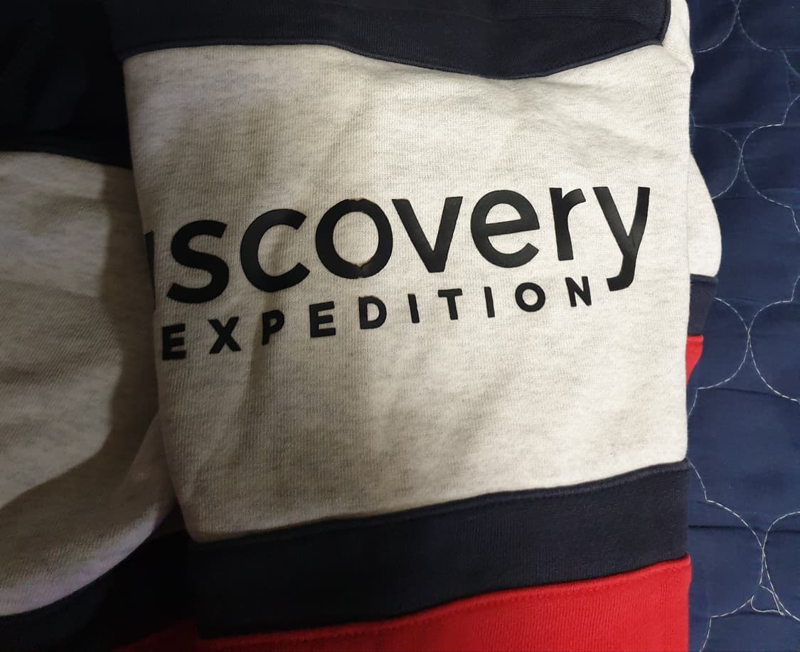 (단종매물) 디스커버리 배색 맨투맨 (M) 상품이미지5