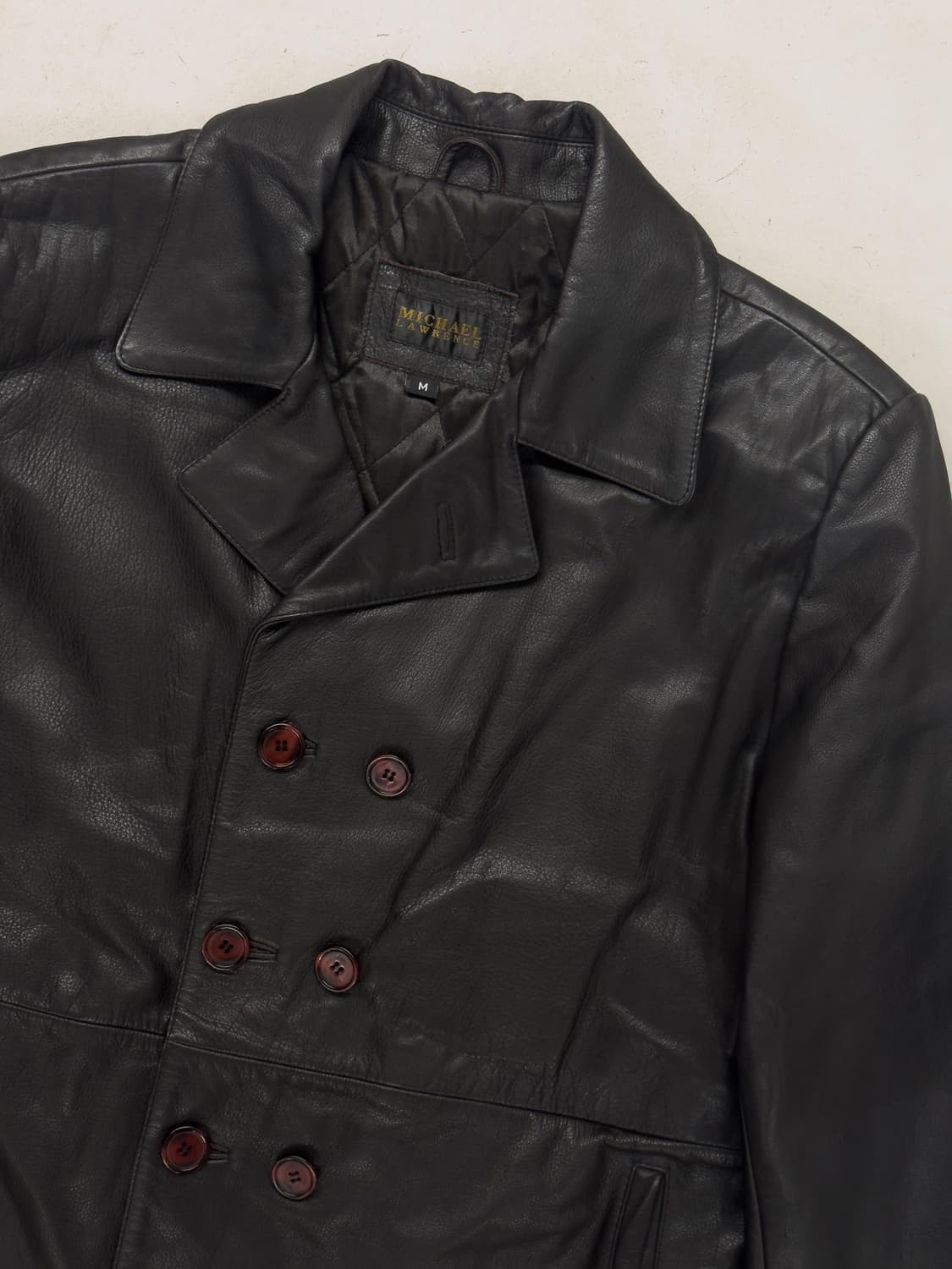 80s Michael Lawrence 레더 코트 상품이미지3