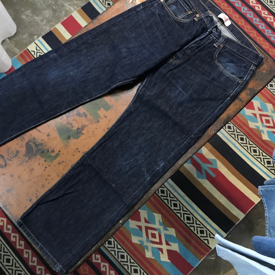 리바이스 501 진청 인디고 데님 팬츠 허리 31 32 사이즈 상품이미지4