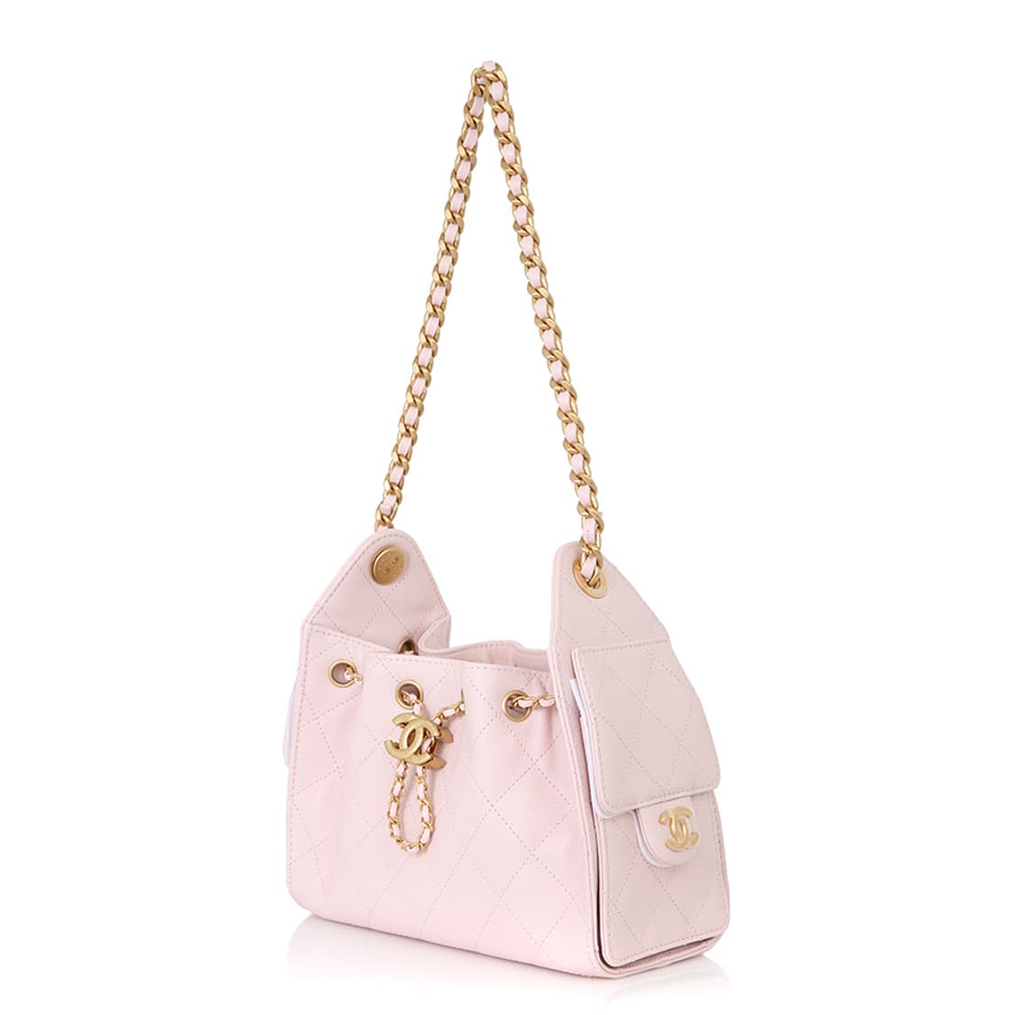 샤넬 25백 미니 캐비어 핑크 금장 체인숄더백 AS5631 상품이미지2