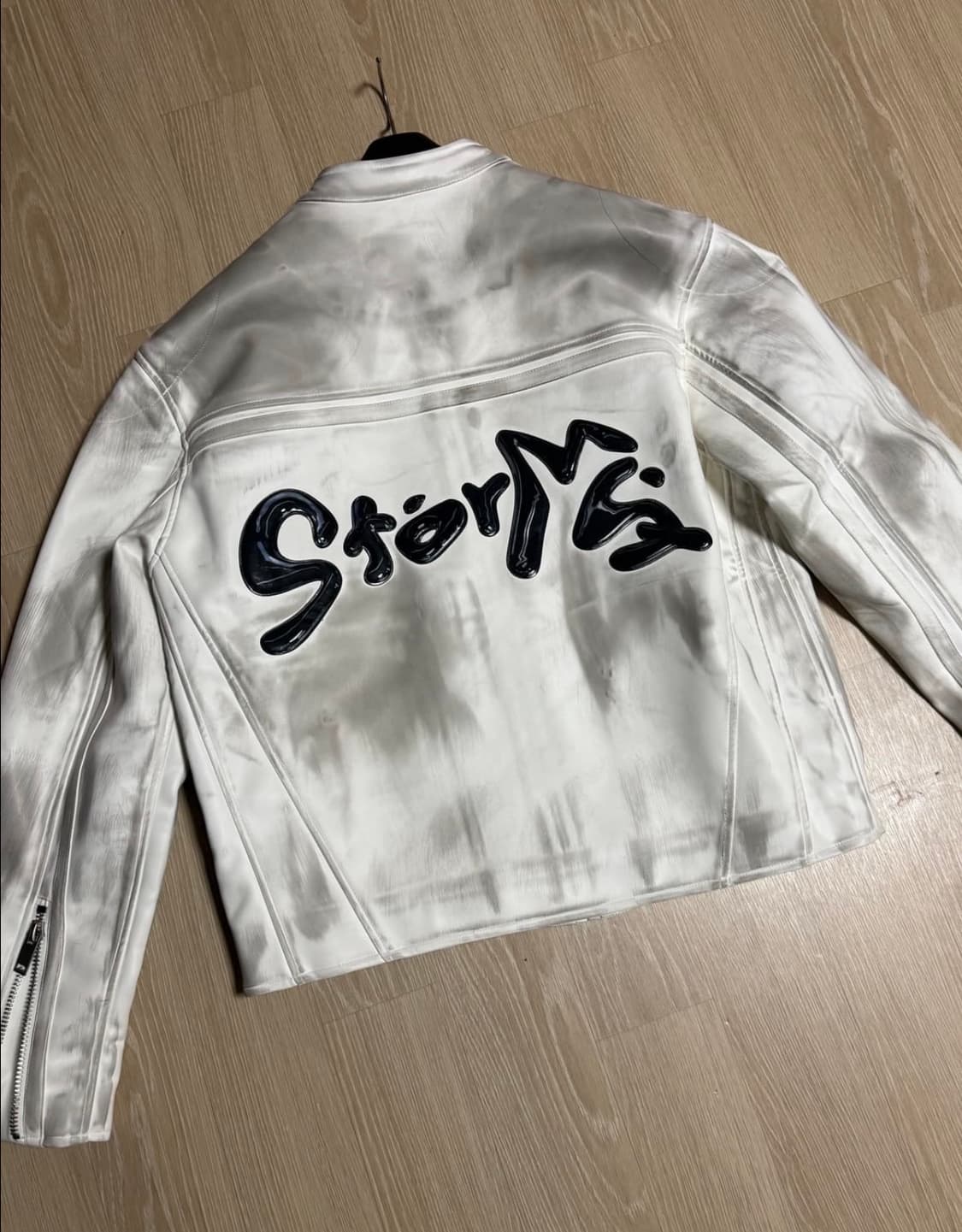 민타임 모터사이클 비건 레더 자켓 상품이미지3