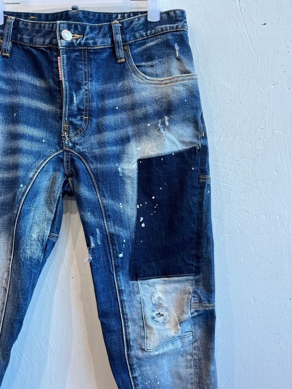 디스퀘어드2 데미지 데님팬츠 청바지 슬림핏 Made in ITALY 상품이미지3