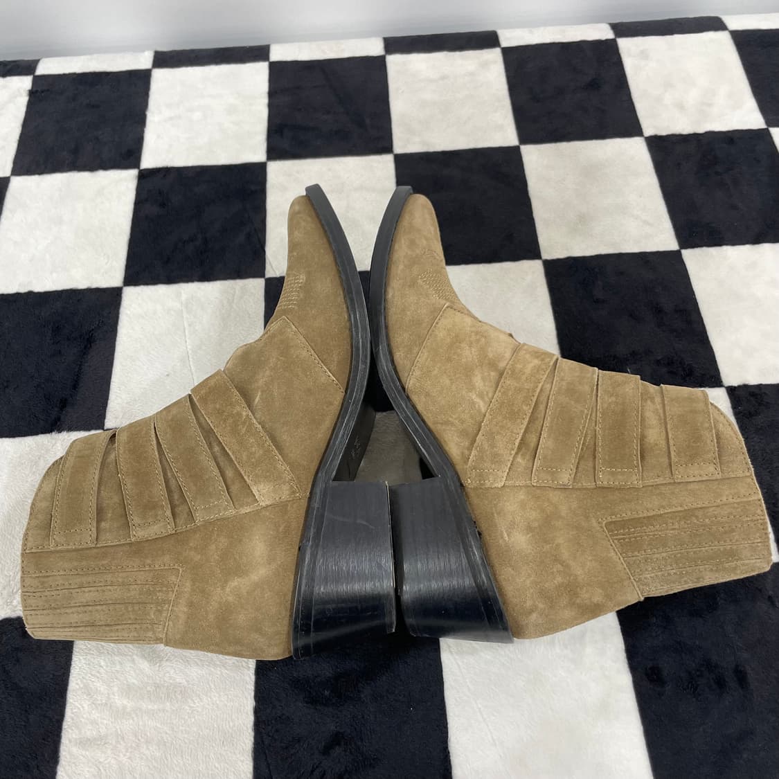 Toga Pulla 토가 풀라 스웨이드 버클 웨스턴 앵클 부츠 (39) 상품이미지5