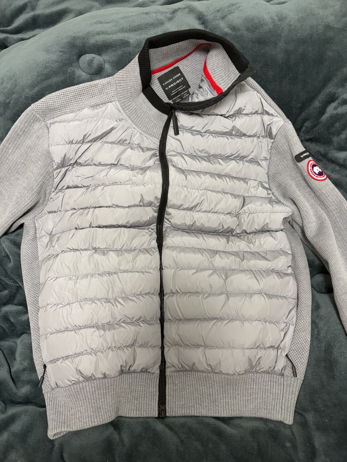 [M] 와이프로젝트 x 캐나다구스 하이브리드 니트 자켓 상품이미지3