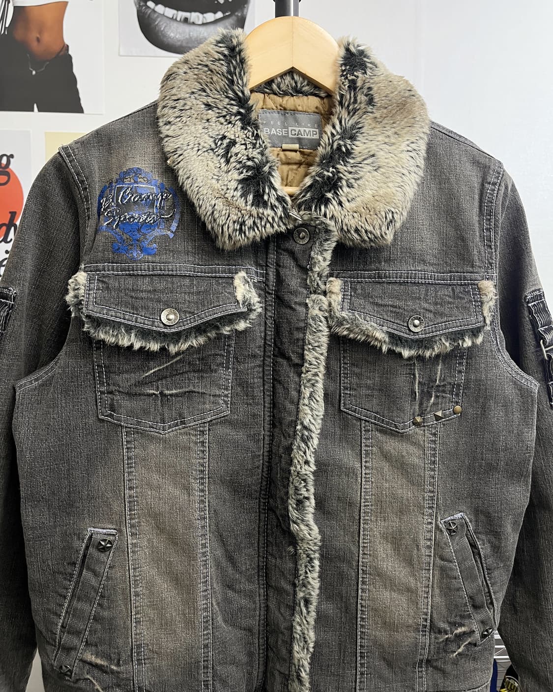 올드 빈티지 워시드 데님 트러커 점퍼 상품이미지6