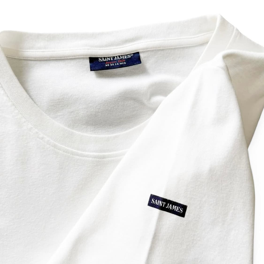 Saint James Solid Crew Neck T-Shirt 상품이미지2