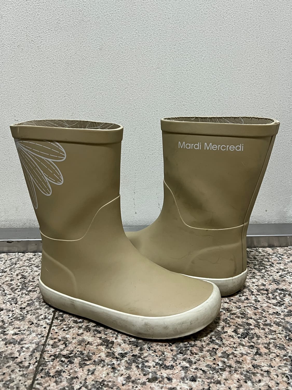 마르디 메크르디 미들 레인부츠 베이지 230 상품이미지2
