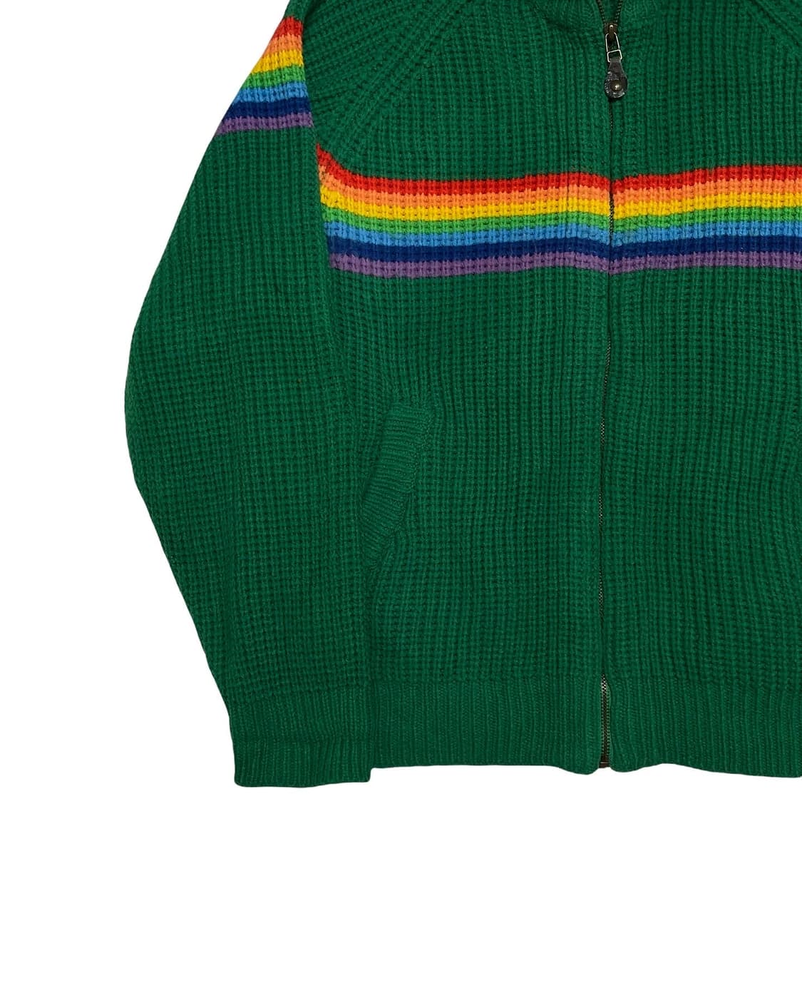 Thir wave rainbow knit zip up 상품이미지3