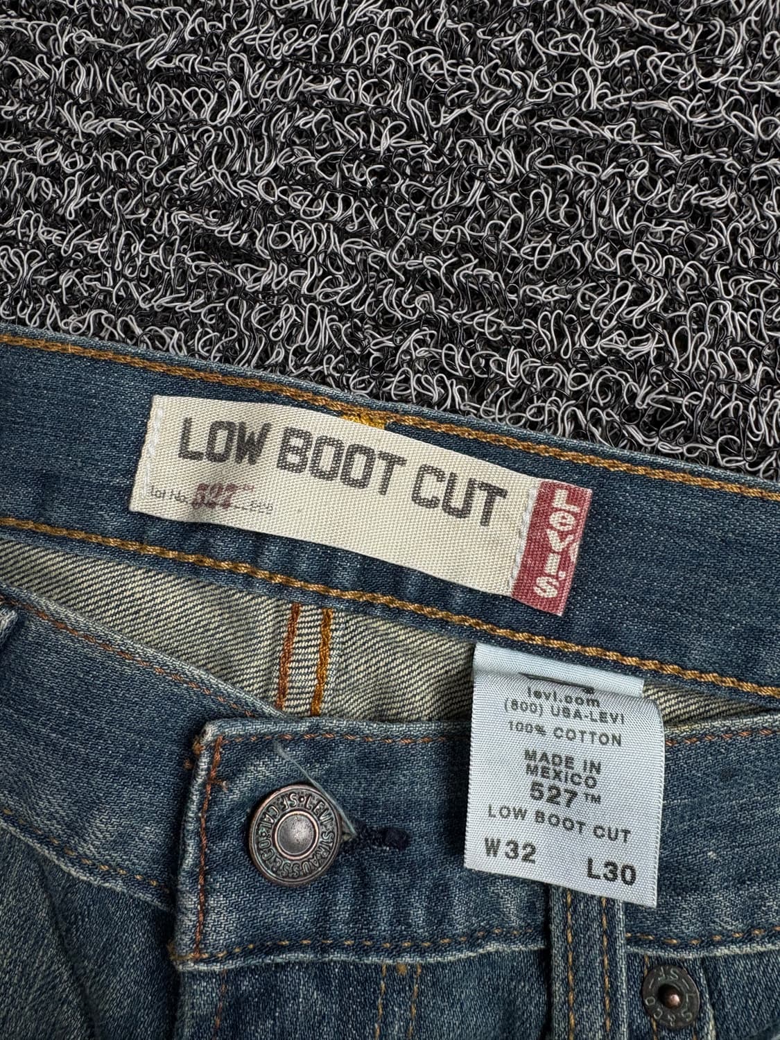 리바이스 527 로우 부츠컷 워싱 데님팬츠 2018 상품이미지3