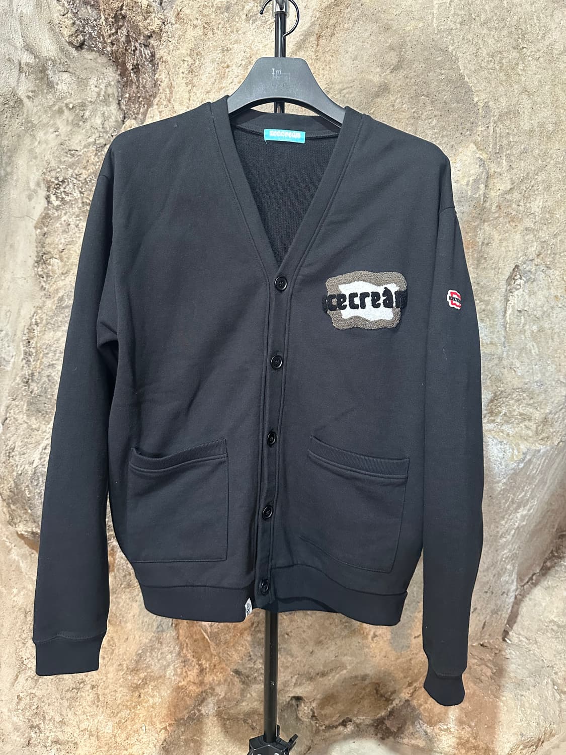 BBC 아이스크림 셰닐 로고 스웻 가디건 상품이미지1