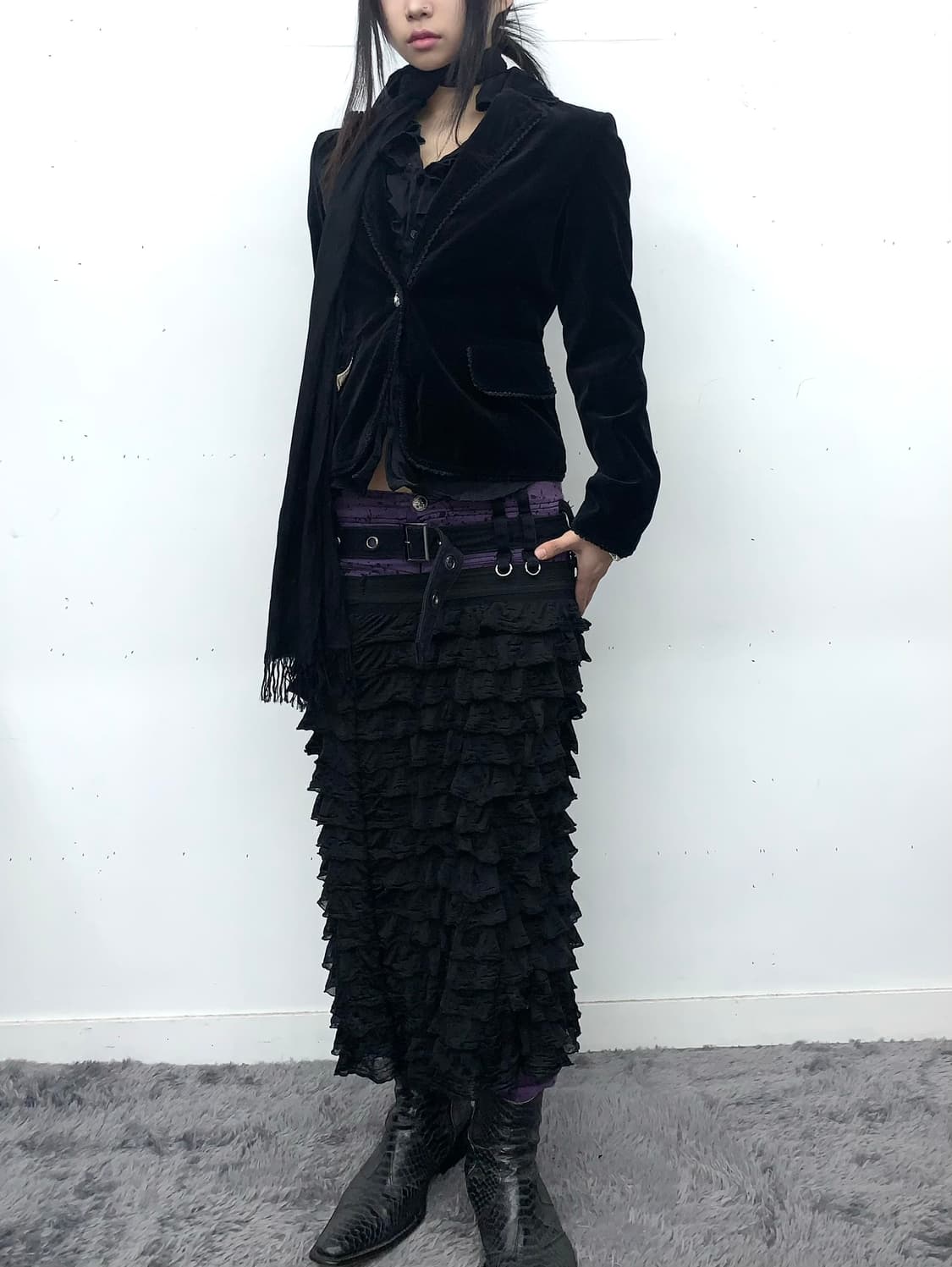 알곤퀸즈 펑크 디테일 스키니 상품이미지2