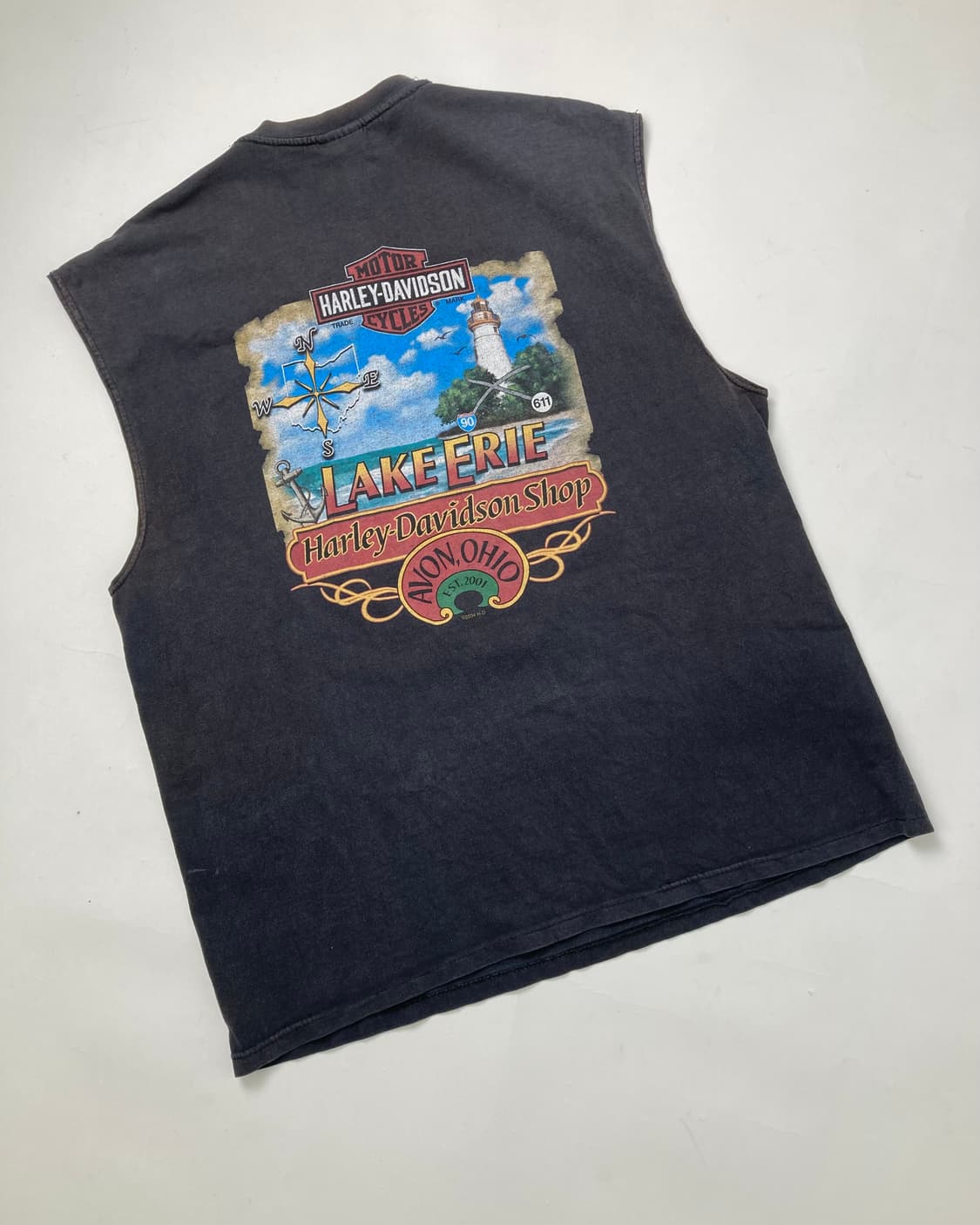00s Harley Davidson Sleeveless Tee 상품이미지2