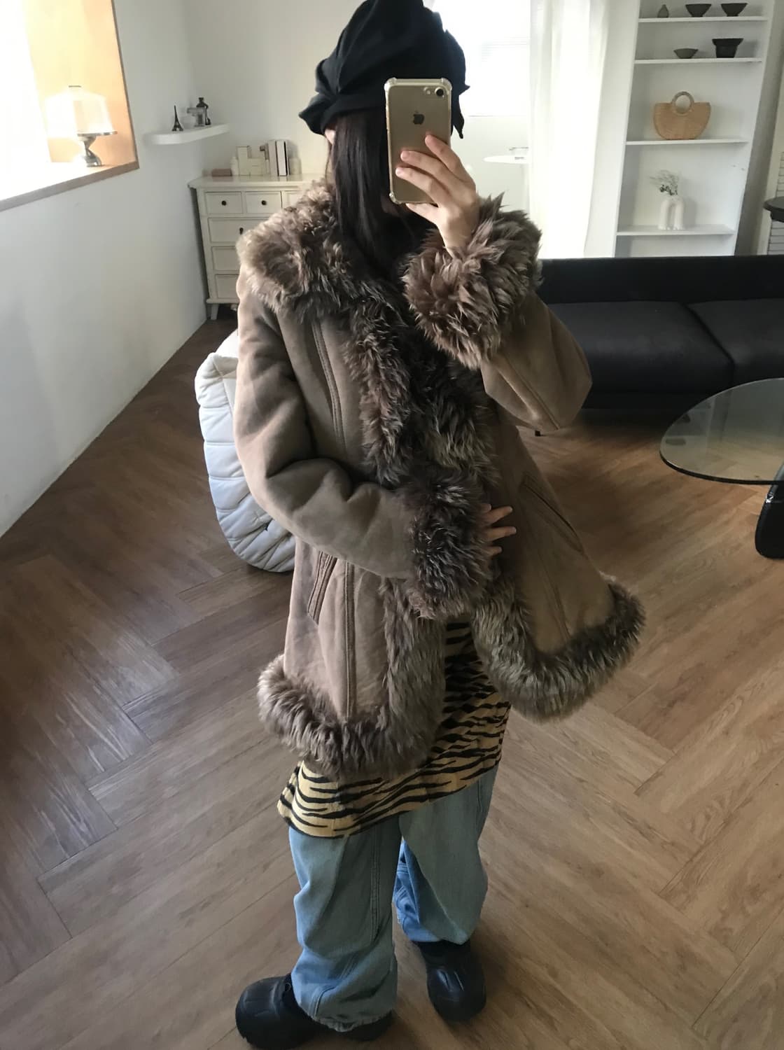 vintage shearling coat 상품이미지1