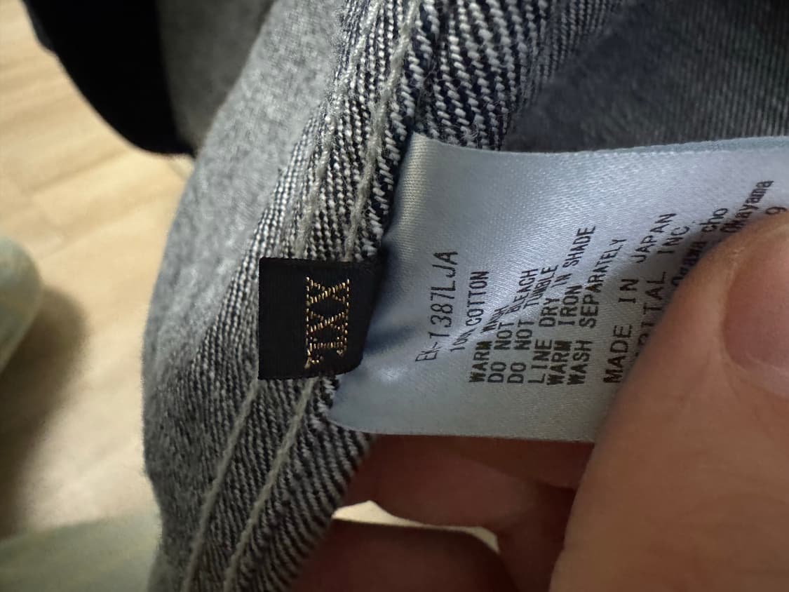 캐피탈 12온즈 데님 캑터스 커버롤 인디고 5(XXL) 상품이미지4