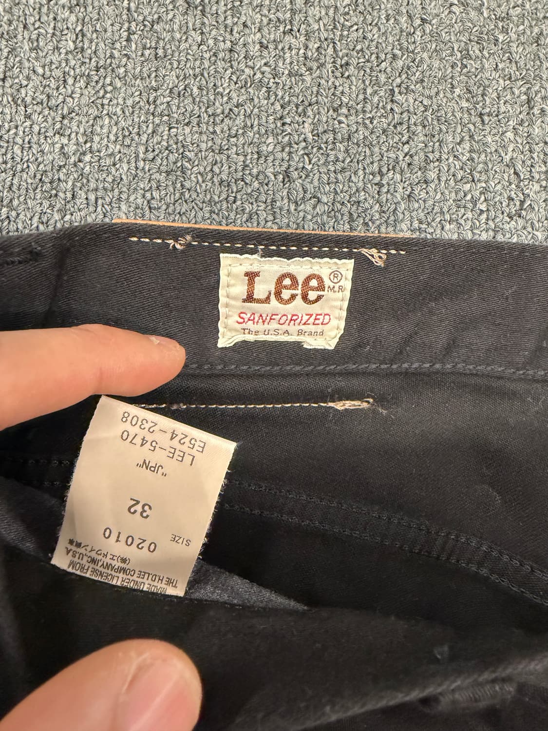 32) Lee 빈티지 블랙 데님팬츠 상품이미지3