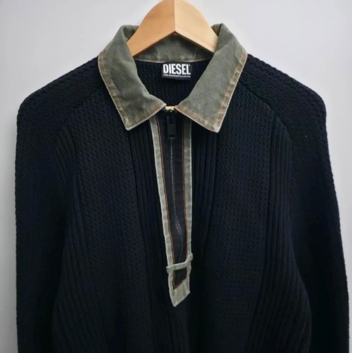 [L] 디젤 하프 집업 니트 상품이미지2