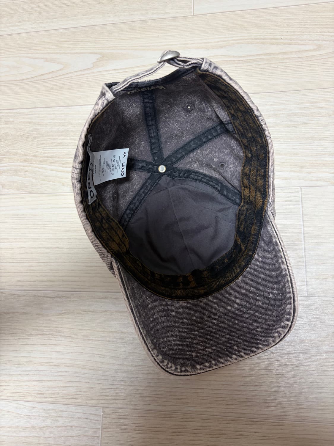 오픈와이와이 로고 피그먼트 차콜 볼캡 모자 상품이미지8