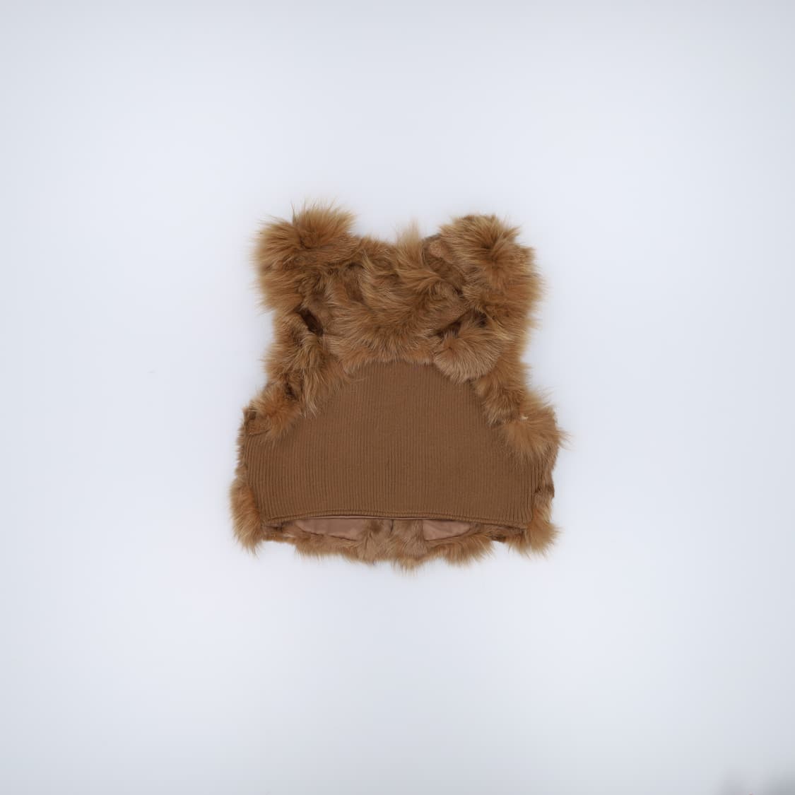 66 올리브핫스텁 여우토끼털 퍼 조끼 0323H1 상품이미지2