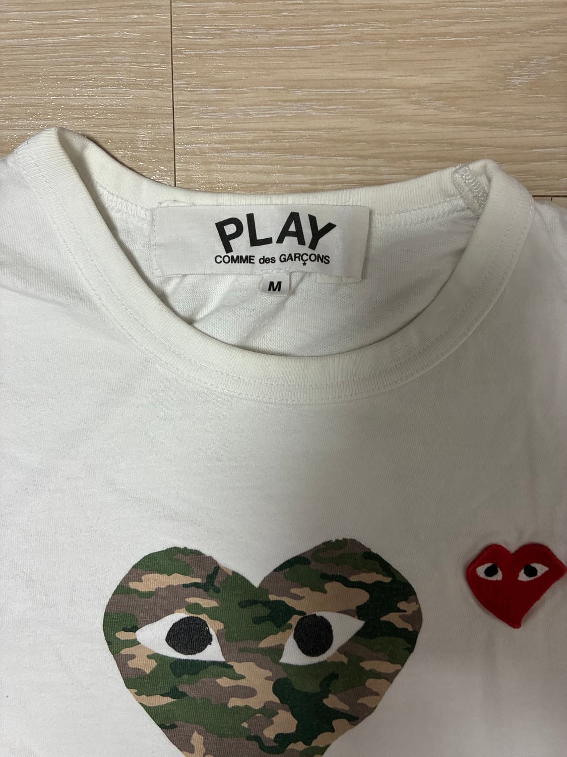 꼼데가르송 더블카모 반팔티 상품이미지3
