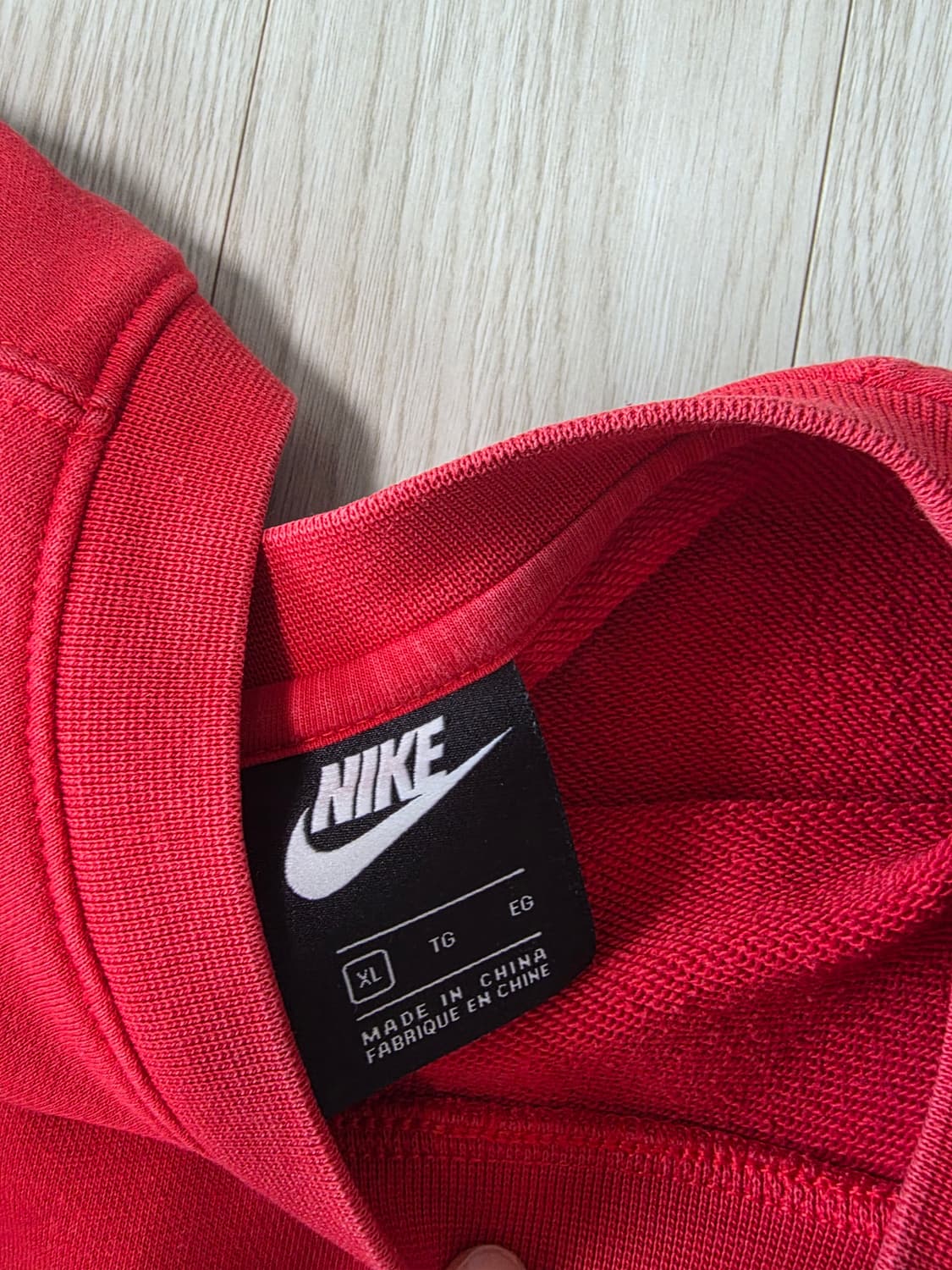 나이키 더블 스우시 맨투맨 레드 XL 상품이미지2