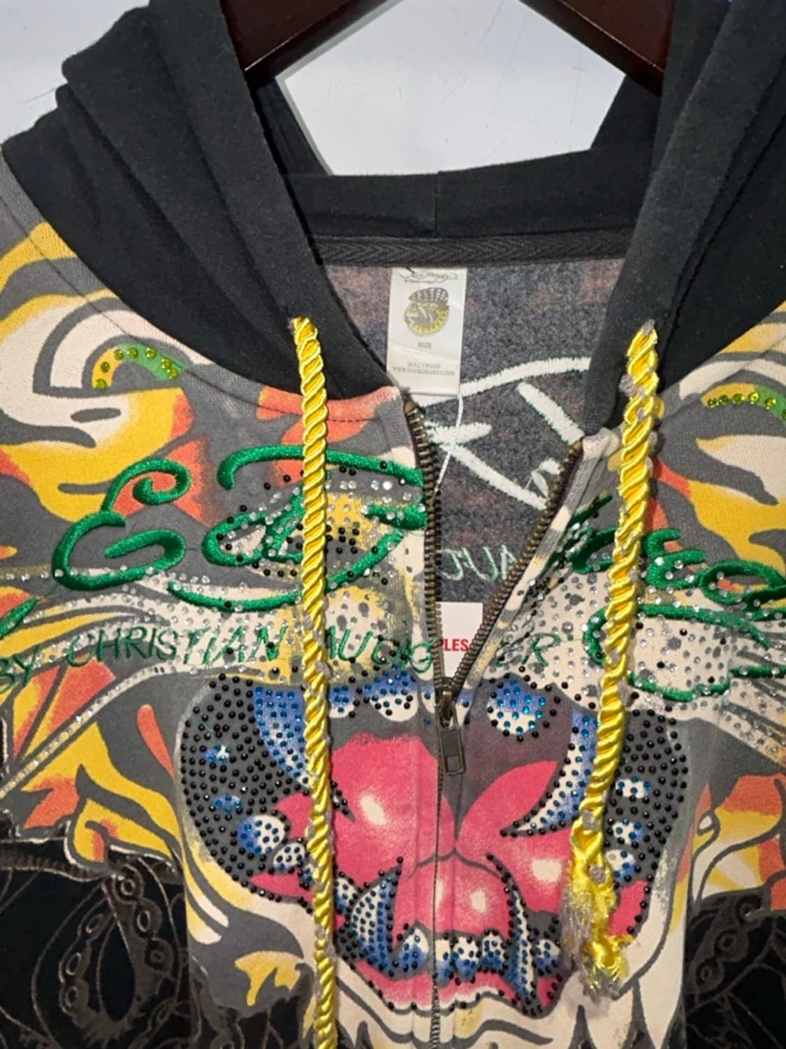 에드 하디 호랑이 프린팅 집업 후드 상품이미지3