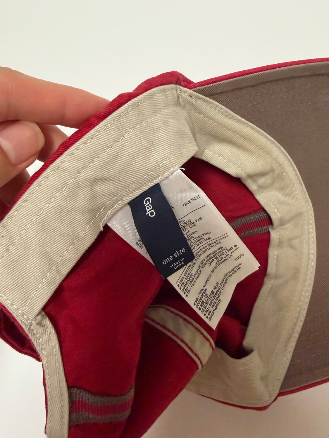 GAP 갭 볼캡 레드 상품이미지6