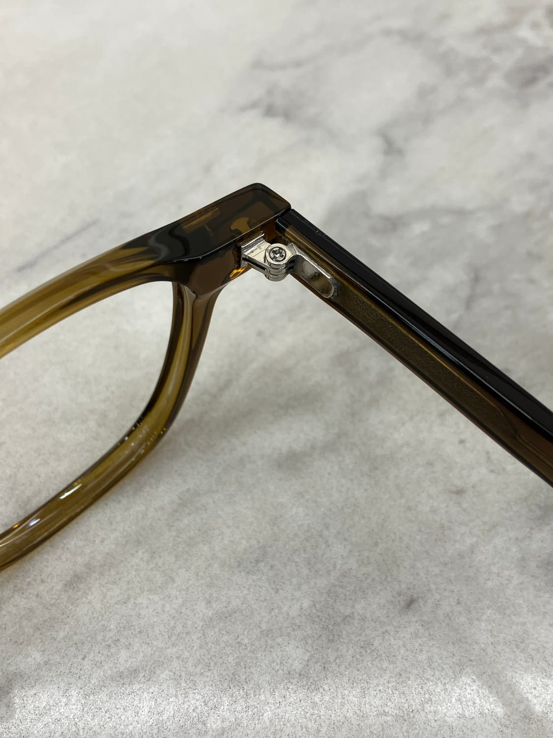 B80 KS 투명 진브라운 웰링턴 뿔테 안경6832 상품이미지3