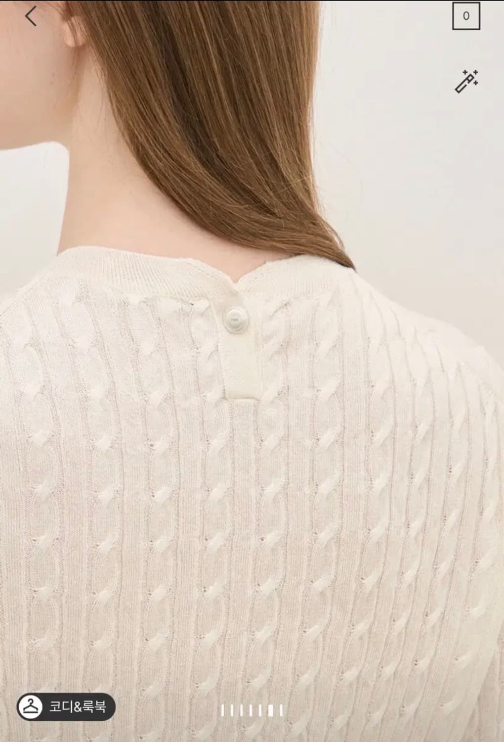 한섬 더캐시미어 실크 니트 탑 상품이미지3