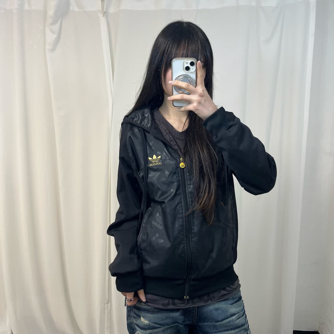 Adidas Firebird black gold glossy jersey 상품이미지1