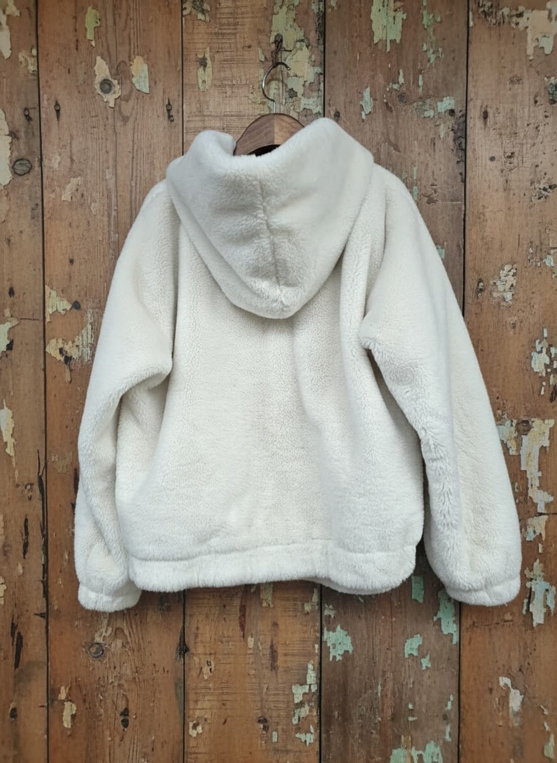 아이보리 퍼 후드 자켓 M 상품이미지2