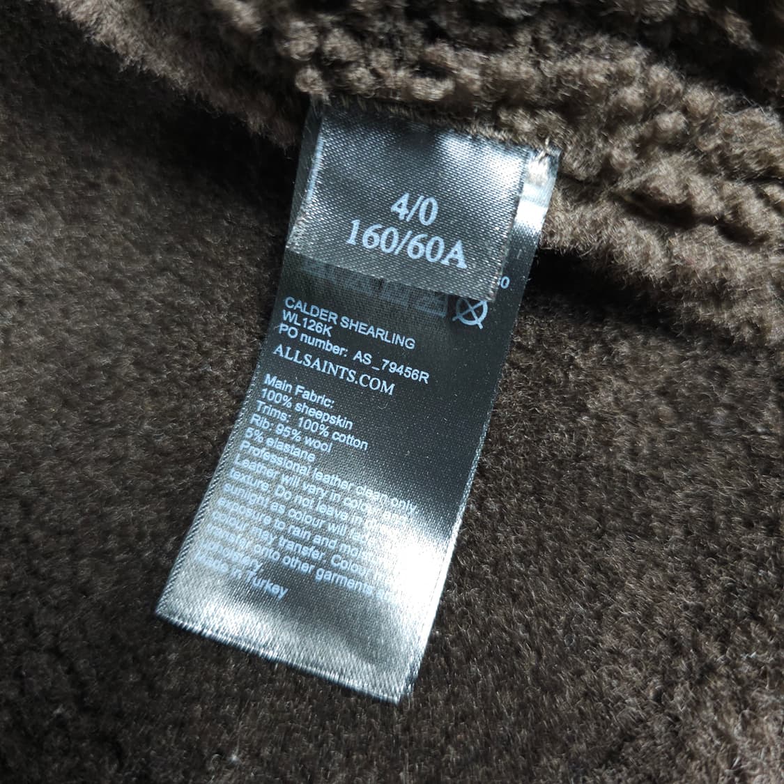 올세인츠 쉽스킨 무스탕 aEU36 상품이미지7