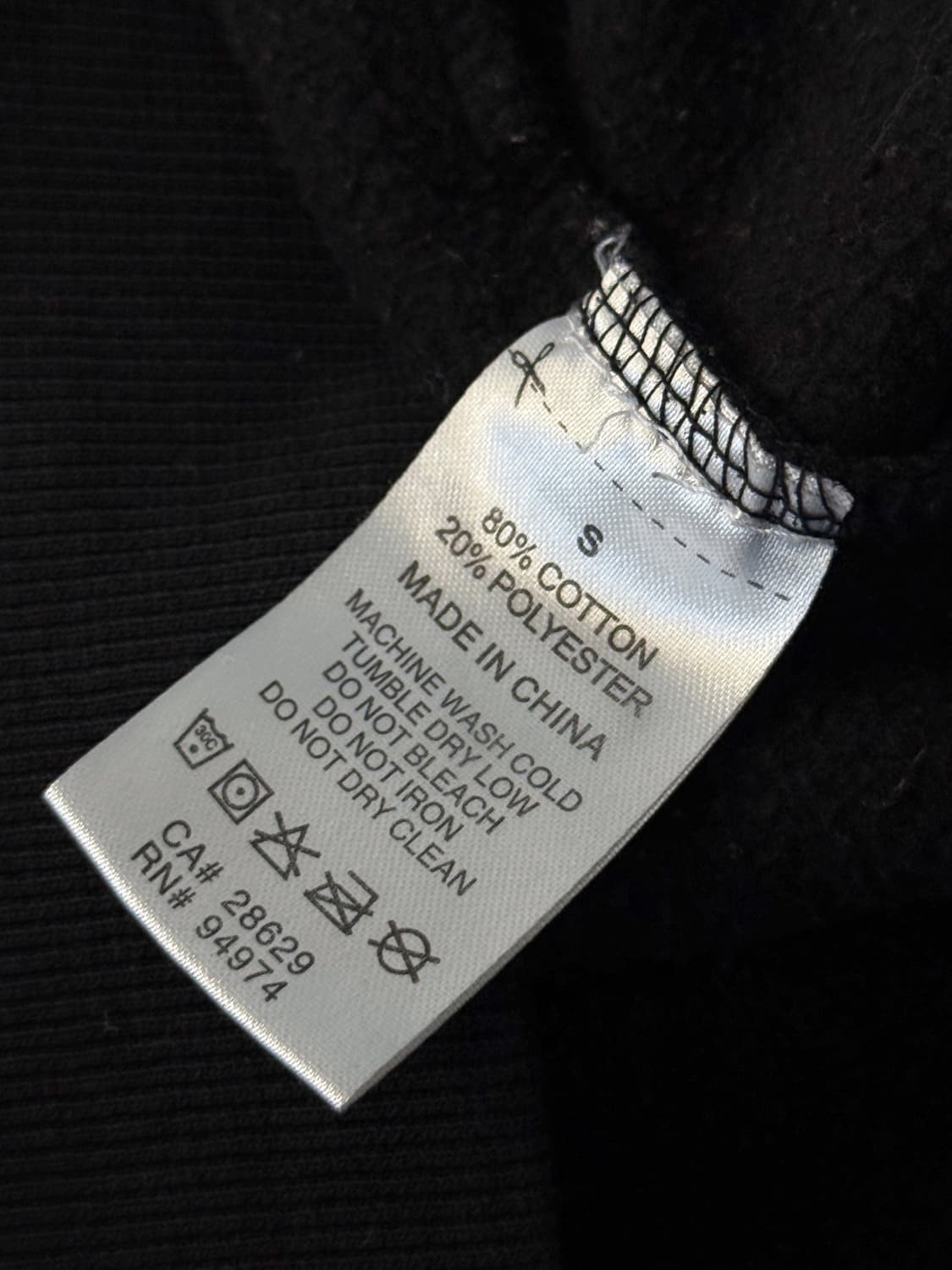 스투시 루즈핏 월드투어 블랙 스웻 맨투맨 상품이미지7