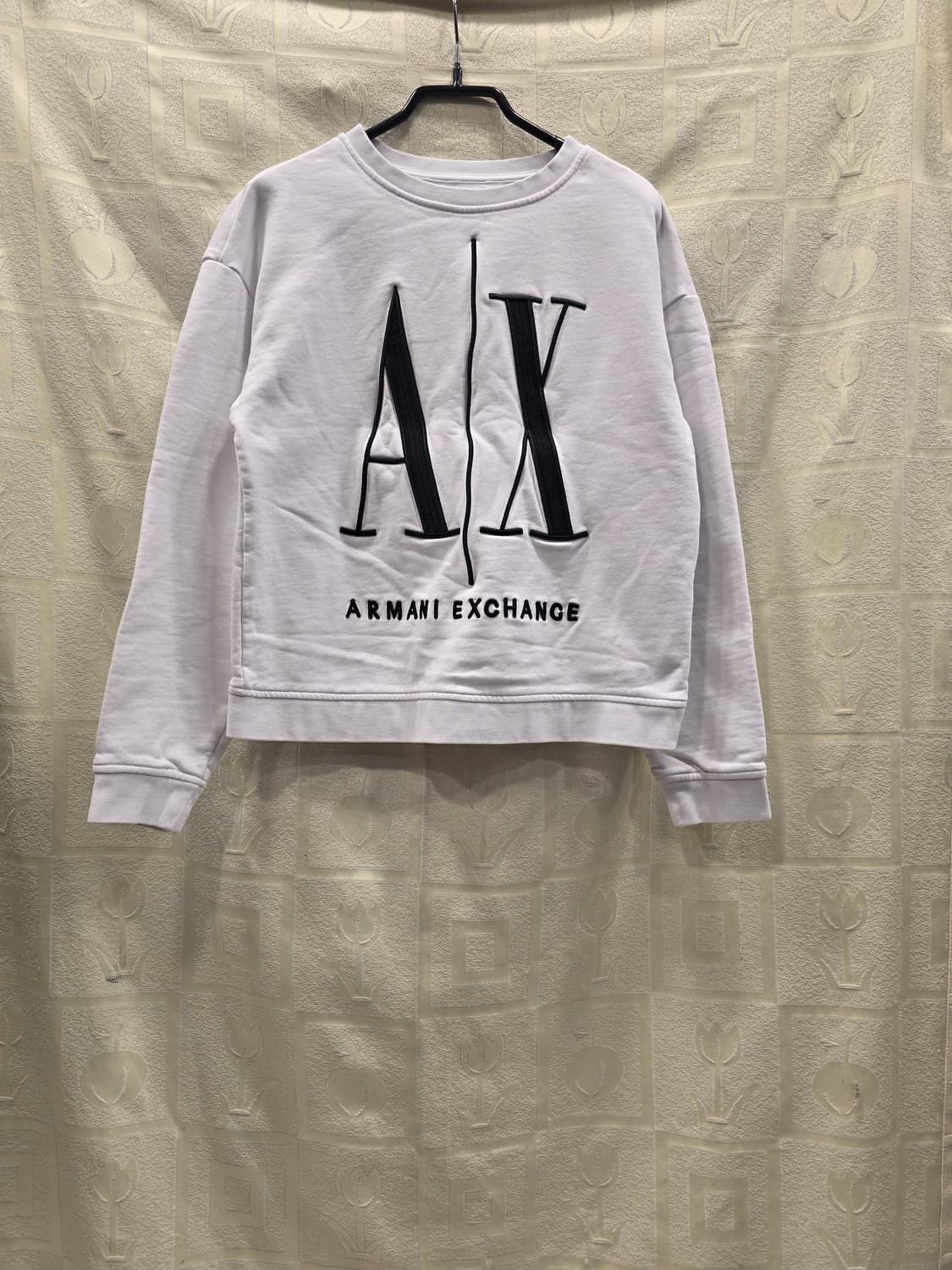 아르마니 익스체인지 화이트 맨투맨 티셔츠 S 상품이미지1