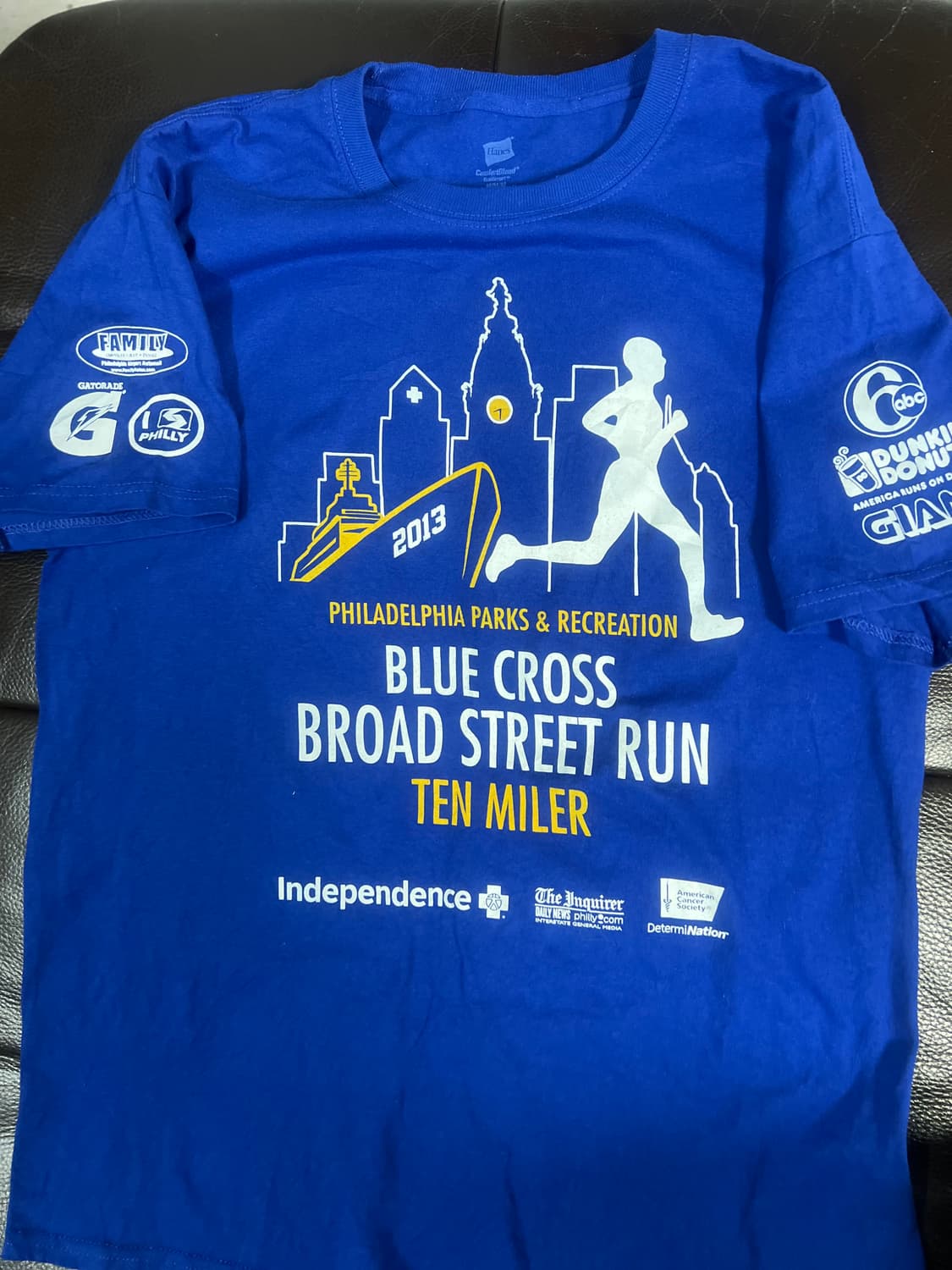 헤인즈 USA 필라델피아 2013 런닝 반팔 티셔츠 상품이미지1