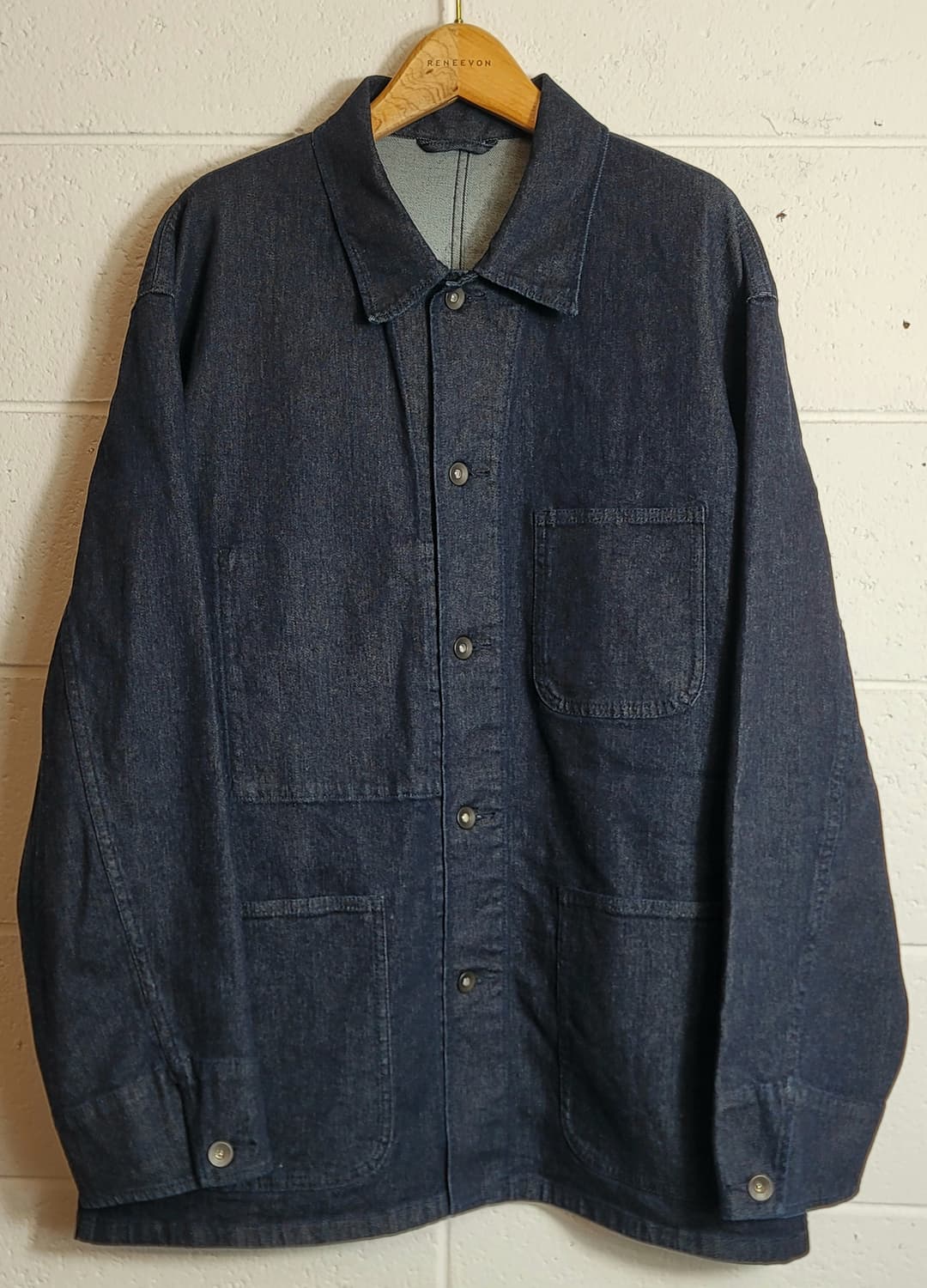 [미사용.새상품] 유니클로(일본판) 오버핏 데님 초어자켓 판매 상품이미지2