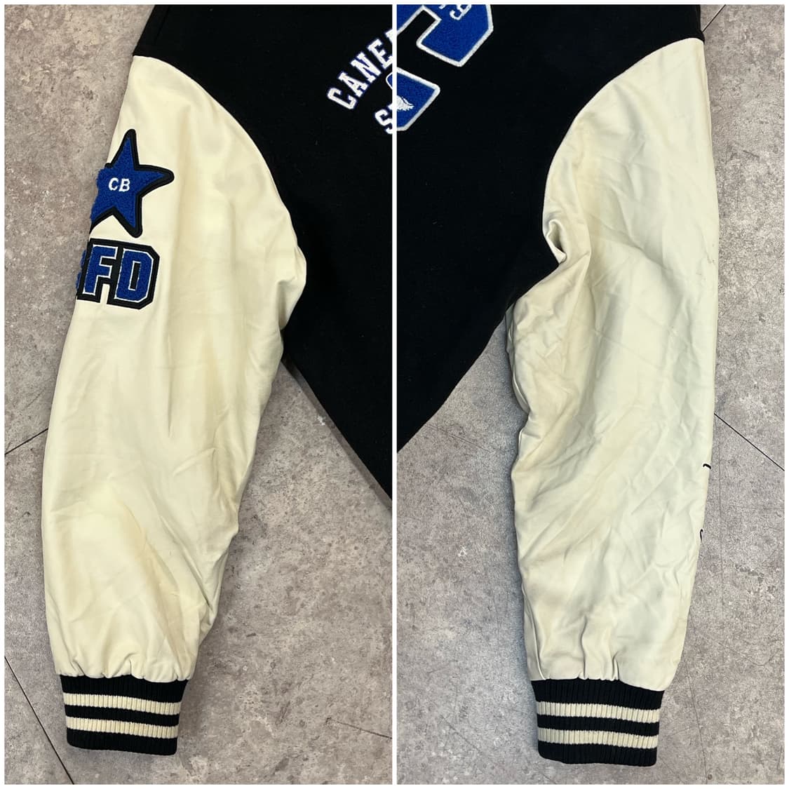 카네브로스 스포츠클럽 바시티 자켓 블랙 L #csz2251 상품이미지8