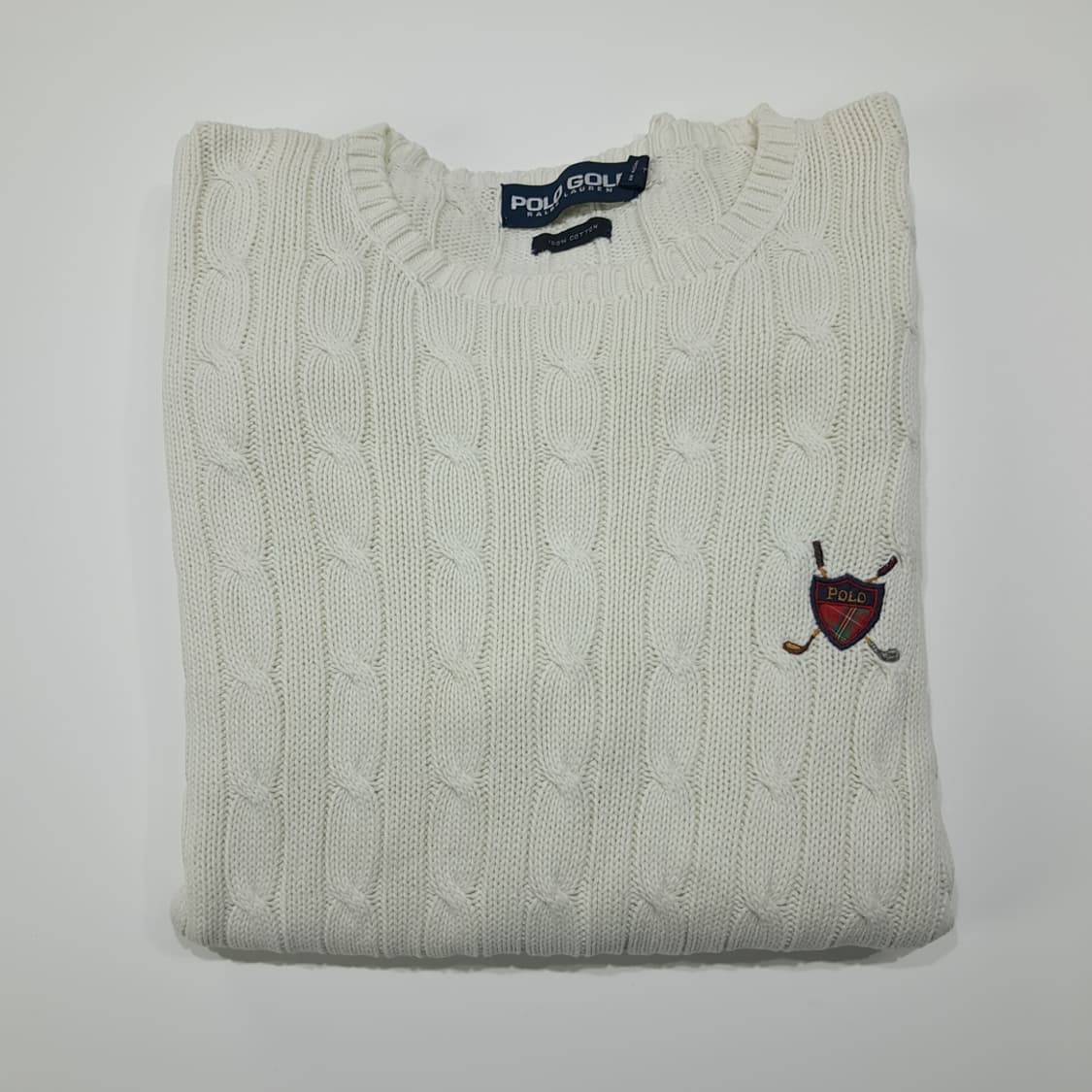 CL066 L 폴로골프 90s 면 케이블 니트 상품이미지7