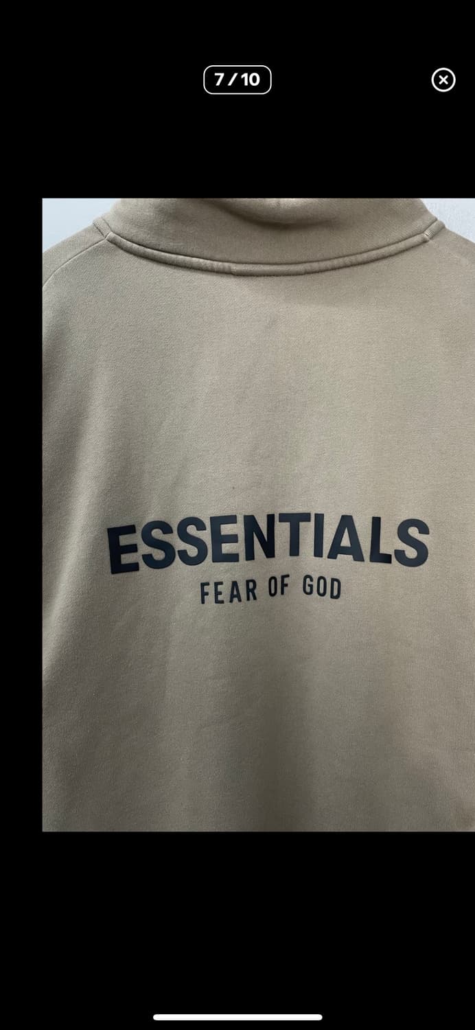 에센셜 피어오브갓 모크넥 하프집업 맨투맨 A2422 상품이미지6