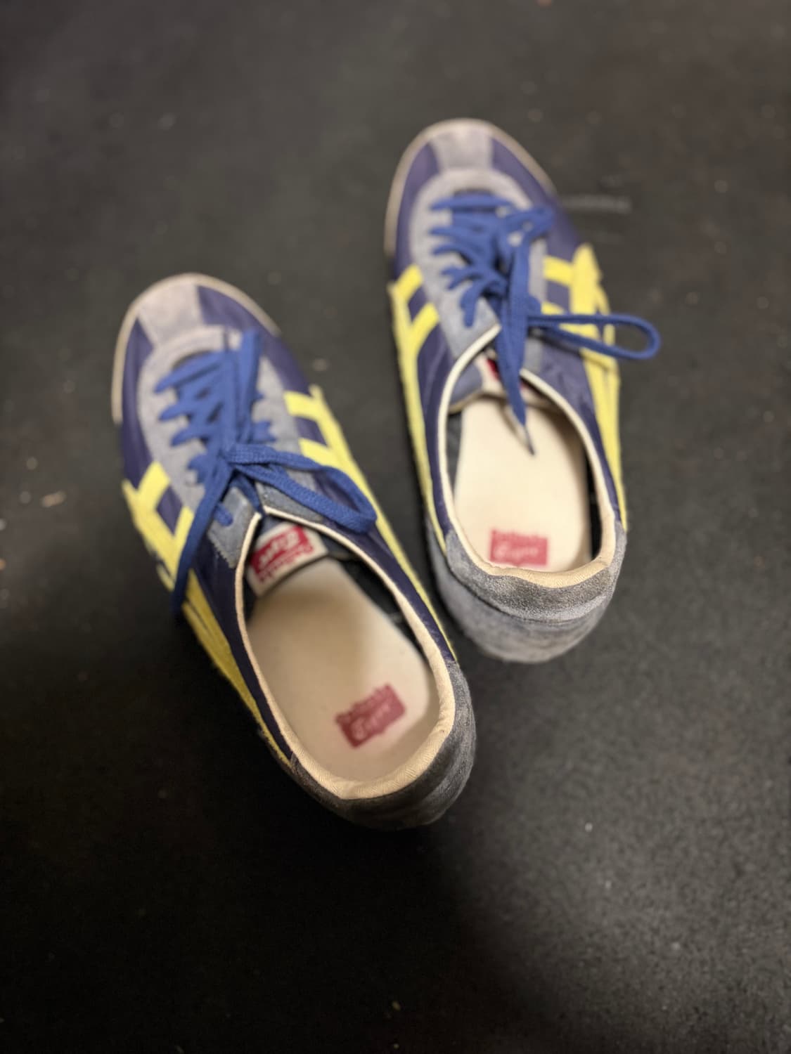 오니츠카 타이거 커세어 네이비 라임 275 상품이미지3