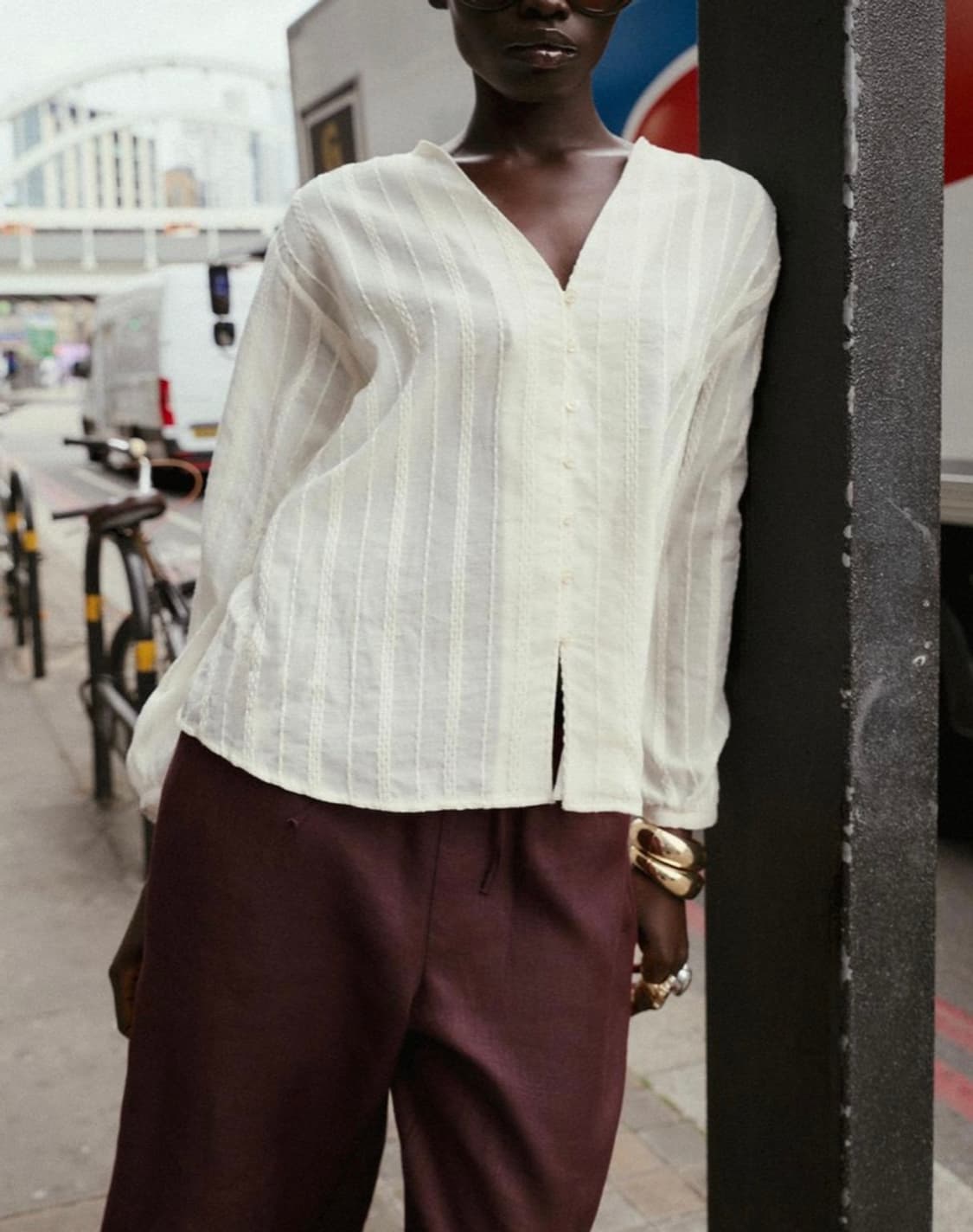 자라 코튼 자수 블라우스 상품이미지1