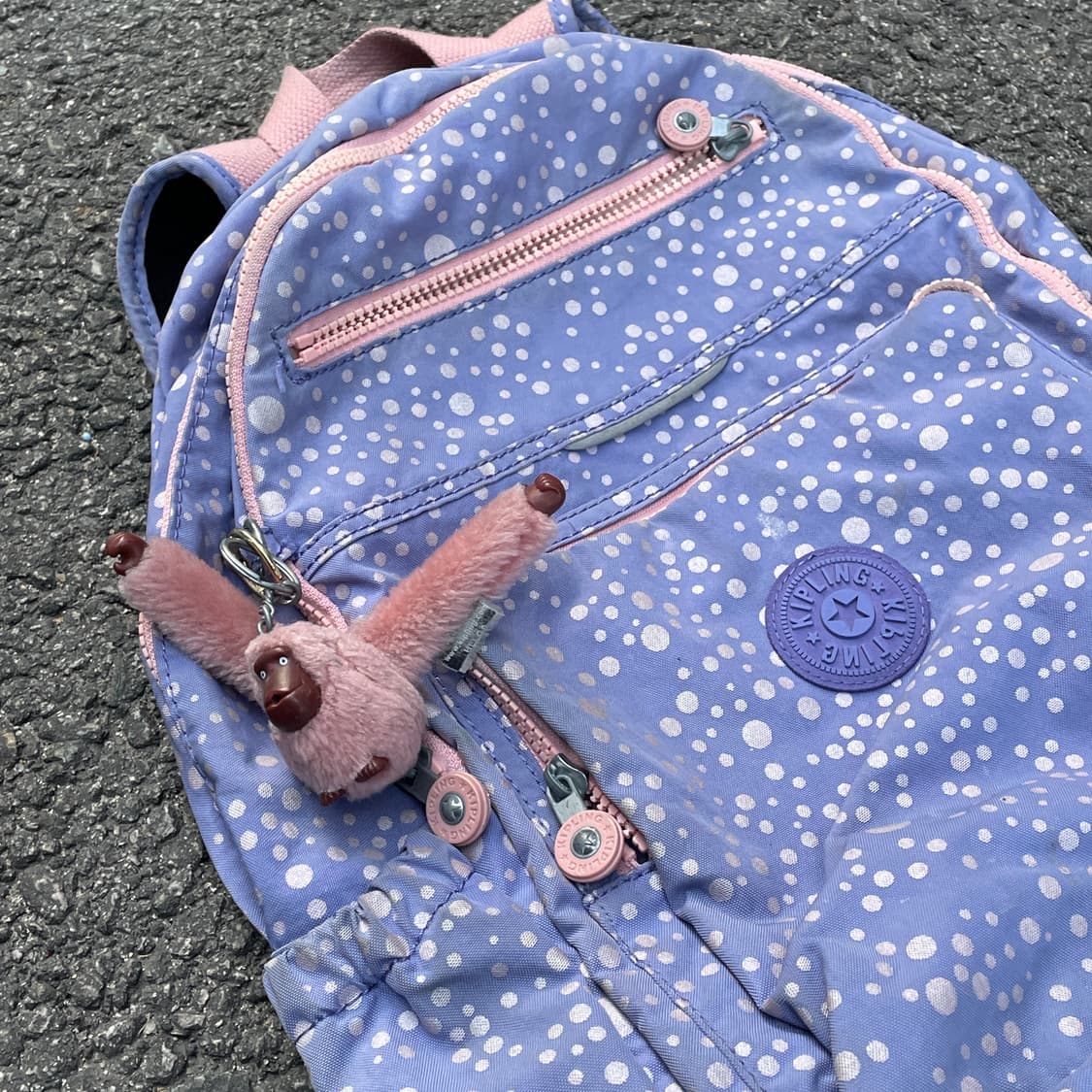 키플링 키치 도트 백팩 y2k 가방 고릴라 책가방 상품이미지2