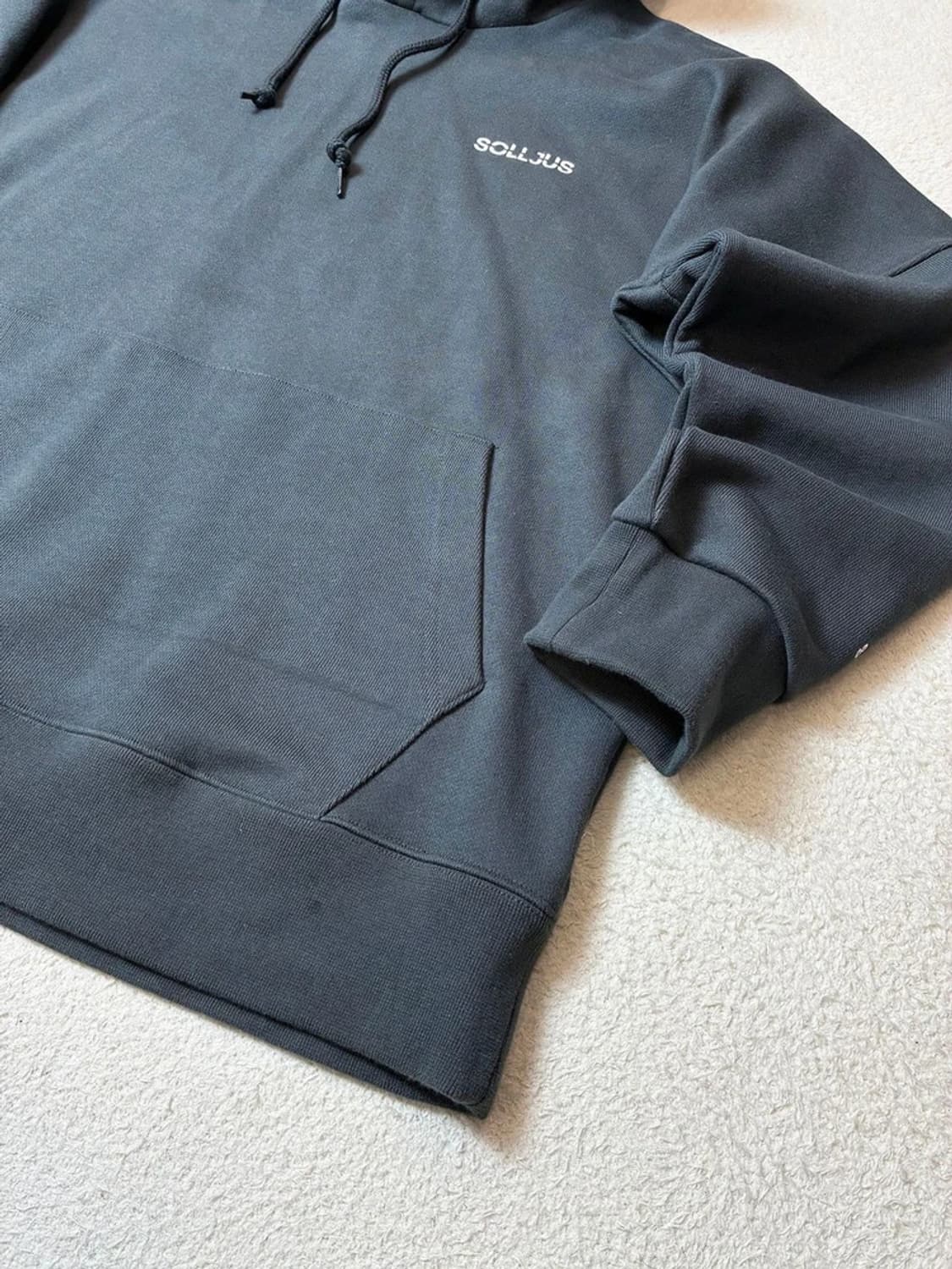 Solljus 헤비코튼 자수 오버핏 로고 후드티 PN6677 상품이미지7