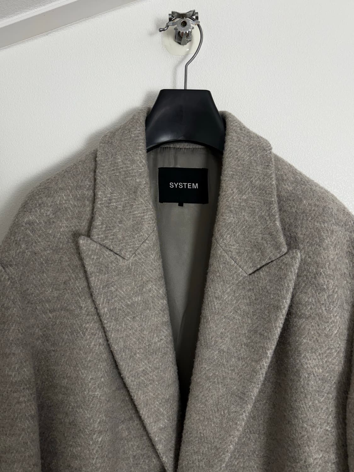 시스템 헤링본 코트 100 사이즈 상품이미지2