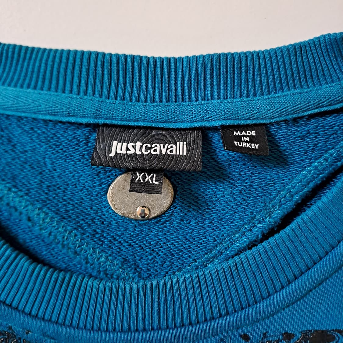 (택포) 저스트카발리 타투 프린트 맨투맨 XXL B810 상품이미지6