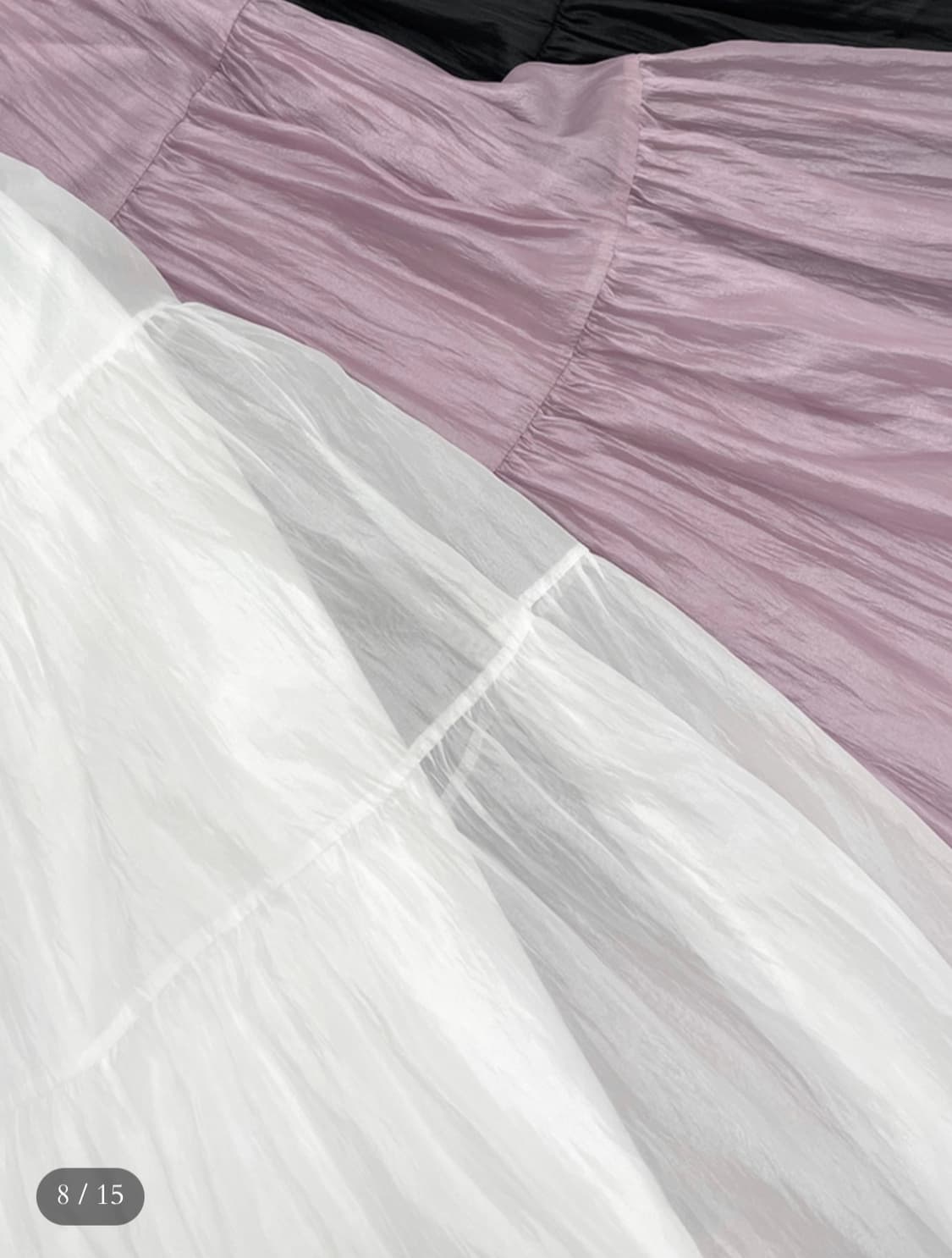 팩더널드 문릿 글로우 롱 스커트 퍼플색상  상품이미지4