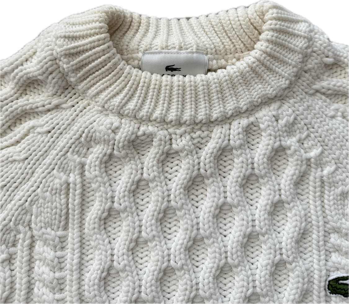 라코스테 케이블 니트 스웨터 S 상품이미지6