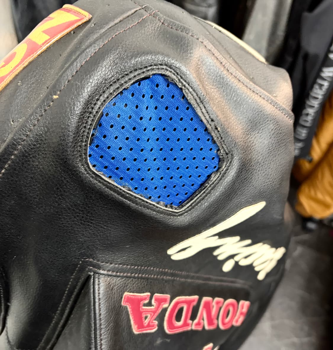 혼다 소가죽 레이싱 자켓 상품이미지9