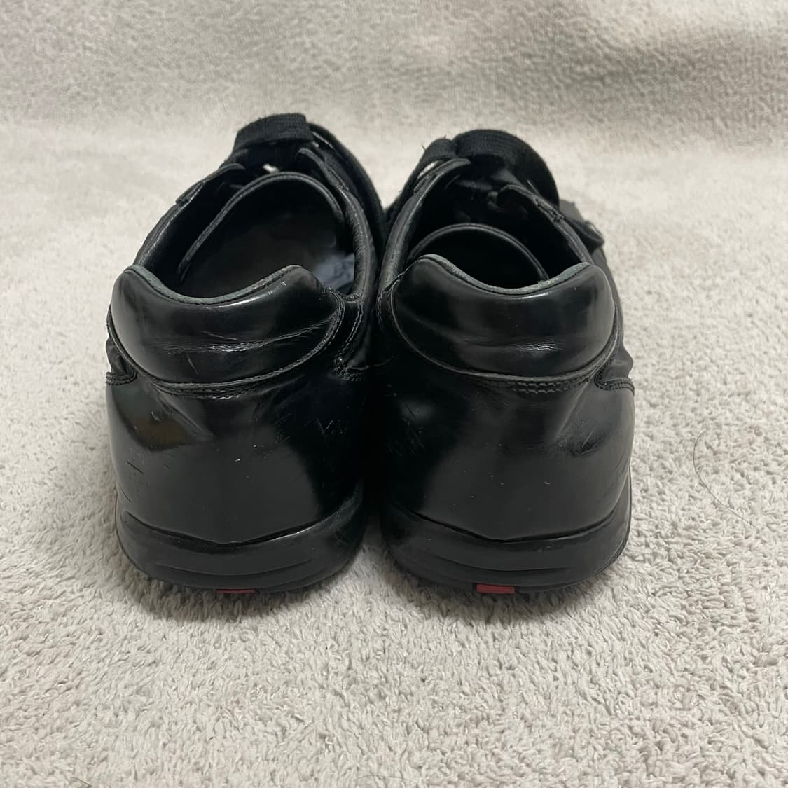 290) 프라다 스포츠 레더 나일론 로고 트레이너 스니커즈 상품이미지5